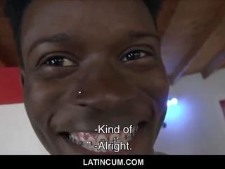 Young Black Amateur Straight youngster With Braces