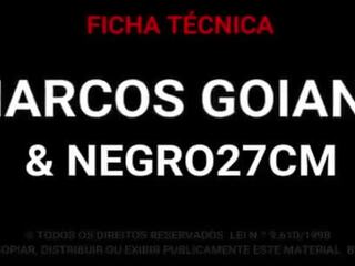 Marcos goiano - голям черни кур 27 cm майната ми без презерватив и крем пай